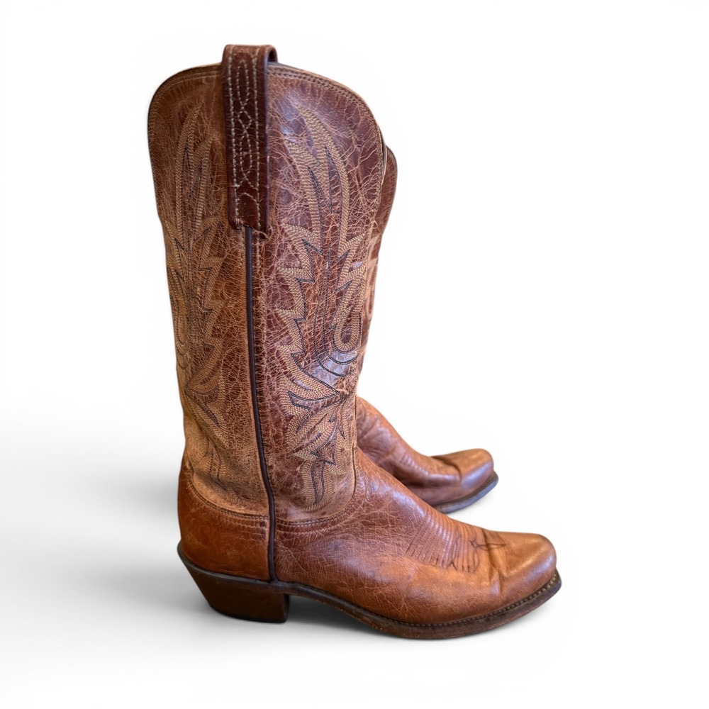 Lucchese 1883 Savannah Mad Dog Goat Snip Toe Boots 9B